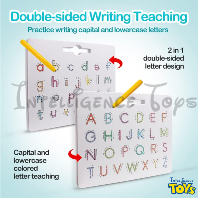 Magnetic Letter Board Tracing Board Reading Writing with Pen (3)