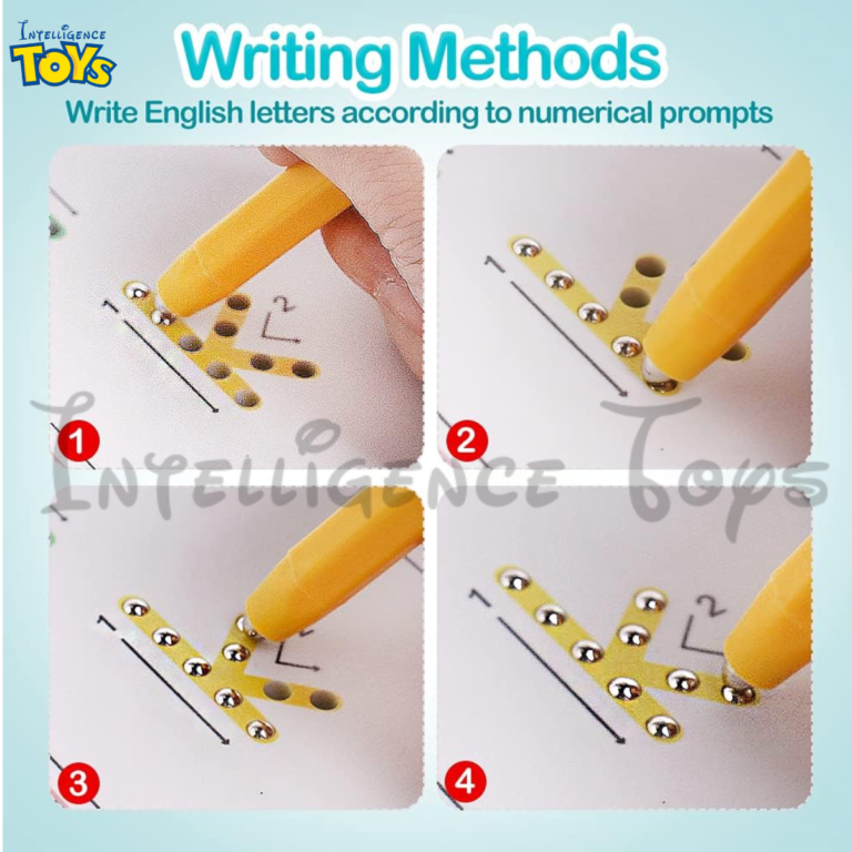 Magnetic Letter Board Tracing Board Reading Writing with Pen (5)