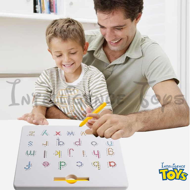 Magnetic Letter Board Tracing Board Reading Writing with Pen (6)