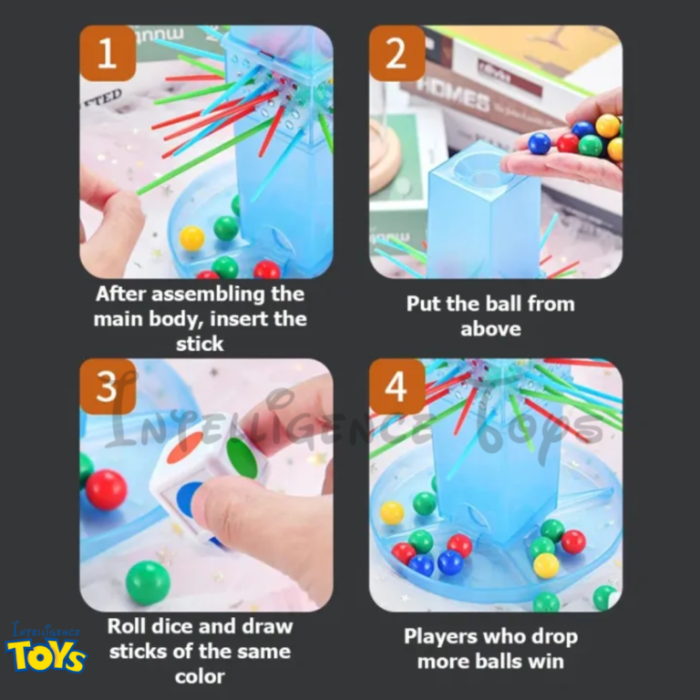 Trick Sticks Balance Game for Kids Marble Balls (4)