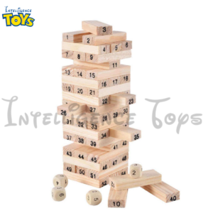 Wooden Tower Building Blocks Toy