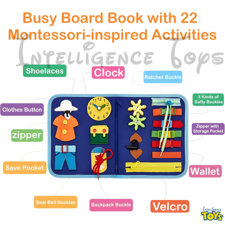 Busy Montessori Kit Sensory Book with 8 sides (3)