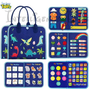 Busy Montessori Kit Sensory Book with 8 sides